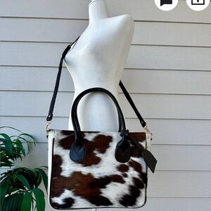 Cowhide Leather Tote Bag
